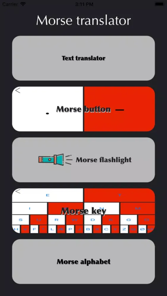 Real-time morse translator Screenshots