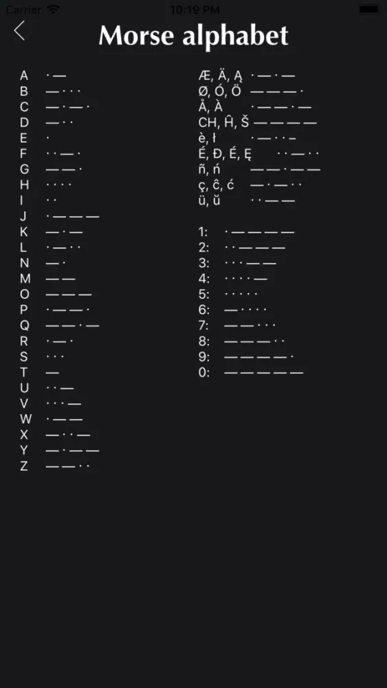 Real-time morse translator Screenshots