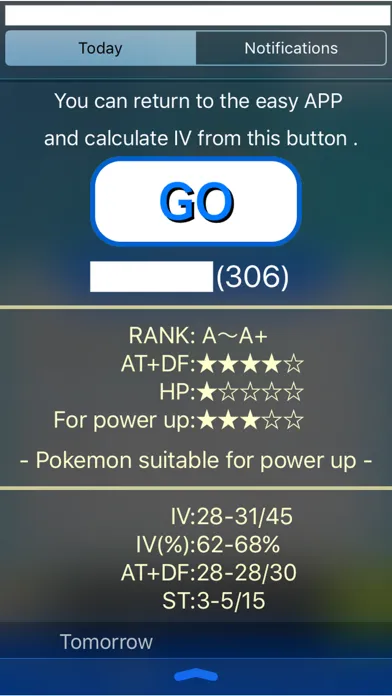 IV Calculator Z for PokemonGO 스크린샷
