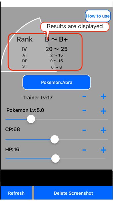 Screenshot di IV Calculator Z for PokemonGO