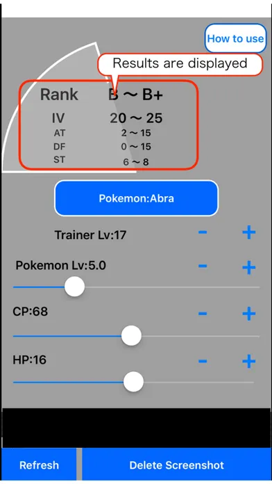 IV Calculator Z for PokemonGO 스크린샷