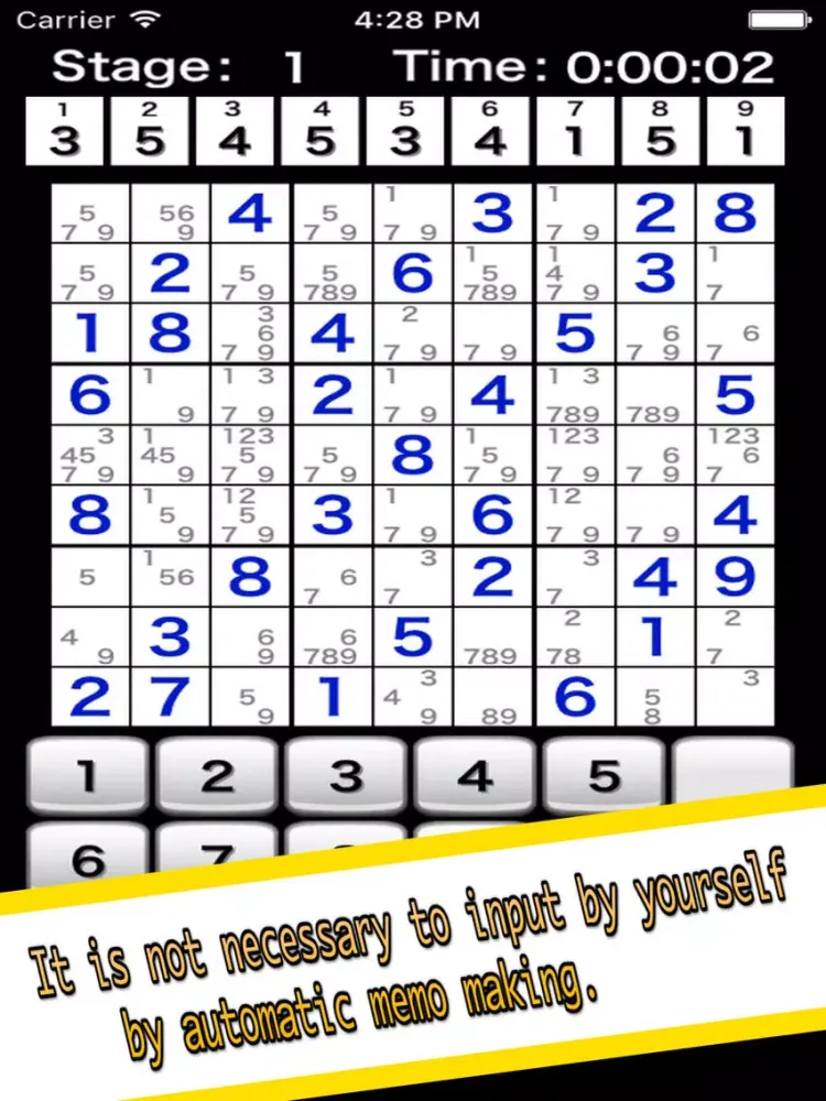 ภาพหน้าจอของ Number Place 1,000 iPad 