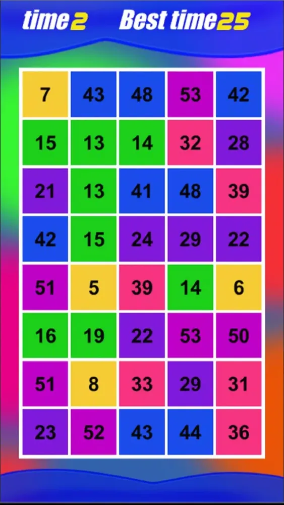 Number down Color Screenshots