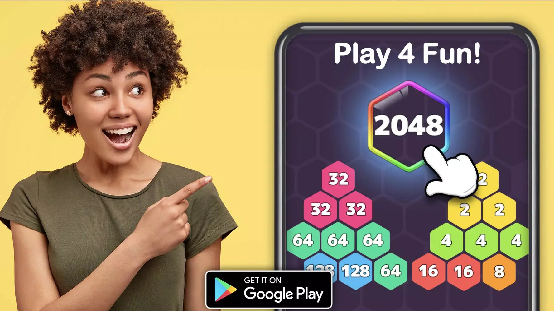 2048 Hexagon-Number Merge Game Screenshots
