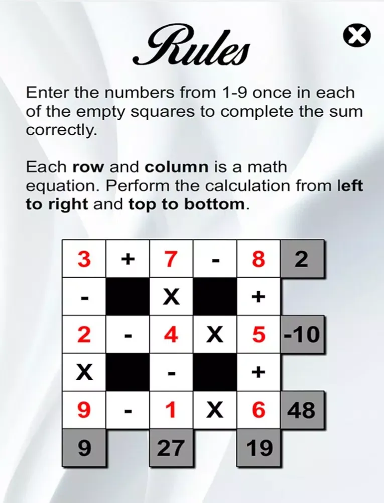 Number Square (Math Equation Puzzles) iPad  스크린샷