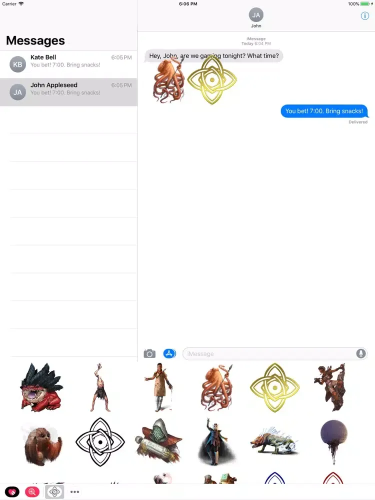 Screenshot di Numenera Sticker Pack iPad 
