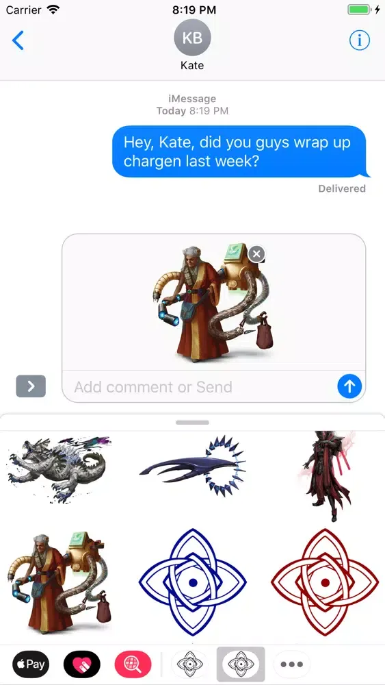 Screenshot di Numenera Sticker Pack