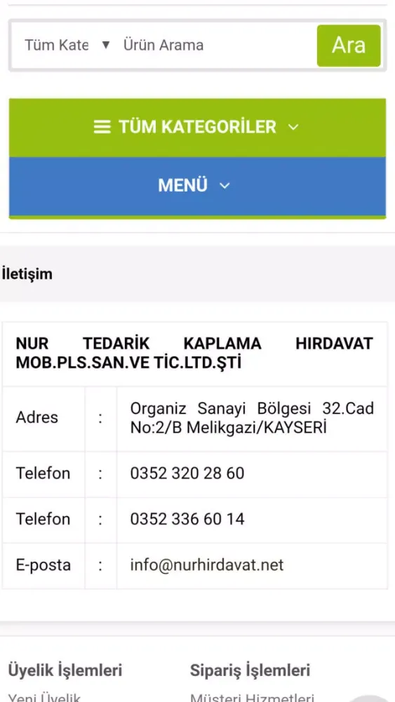 Zrzuty ekranu Nur Hırdavat