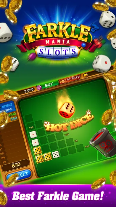 Tangkapan skrin Farkle mania - Slot game