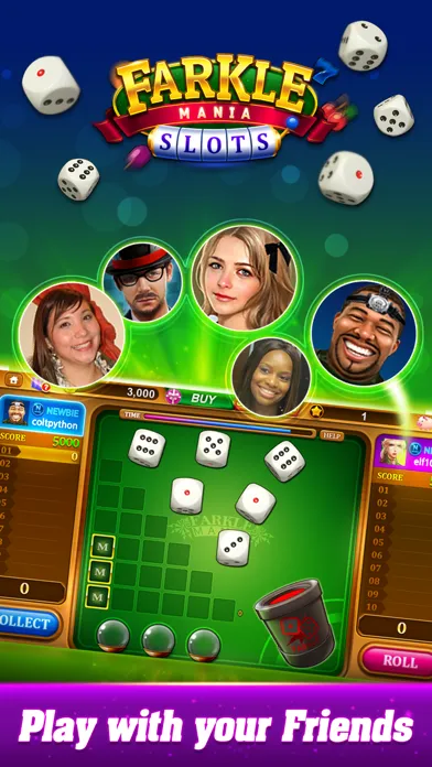 Tangkapan skrin Farkle mania - Slot game