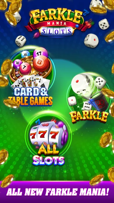 Tangkapan skrin Farkle mania - Slot game