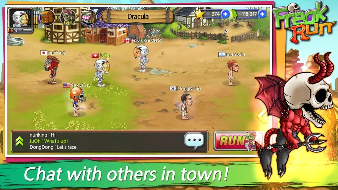 Tangkapan layar Freak Run - Multiplayer Race