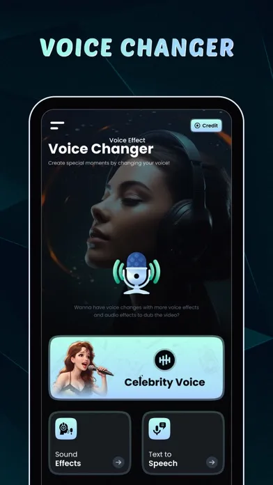 Capturas de tela do AI Voice Changer Funny Effects