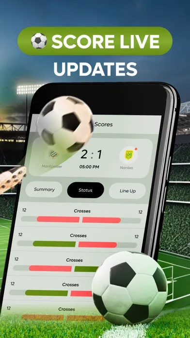 ภาพหน้าจอของ Live Football Match and Scores