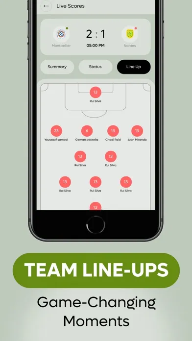 ภาพหน้าจอของ Live Football Match and Scores