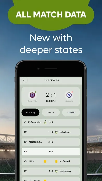 ภาพหน้าจอของ Live Football Match and Scores