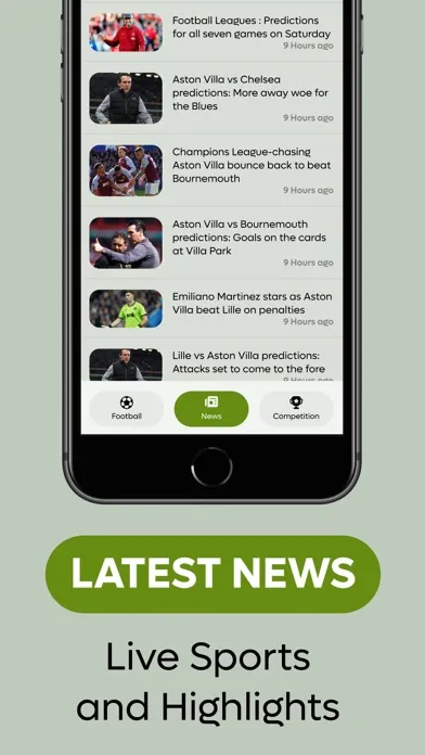 ภาพหน้าจอของ Live Football Match and Scores