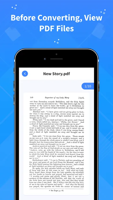 Capturas de tela do PDF Convert - Word to PDF