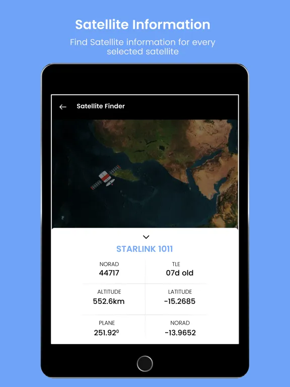 Starlink ISS Satellite Tracker iPad  Screenshots