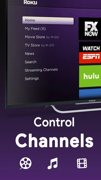 Capturas de tela do Universal TV Remote - Rokit