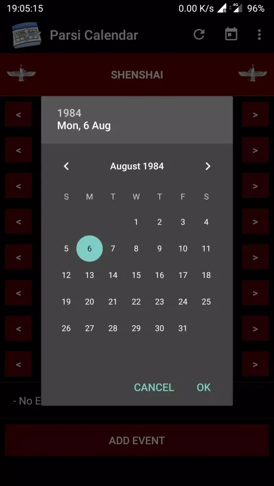 Parsi Calendar Screenshots