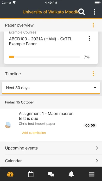 Moodle@Waikato Ekran Görüntüleri