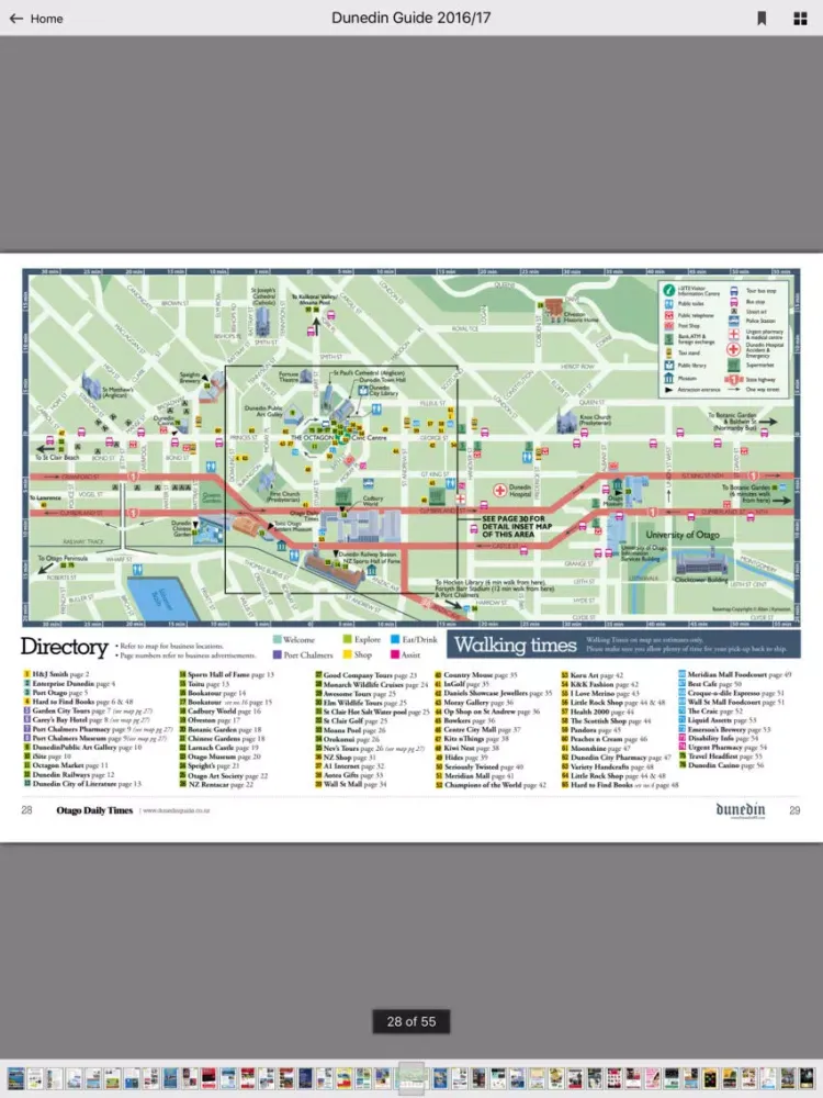 Capturas de pantalla de Dunedin Guide iPad 
