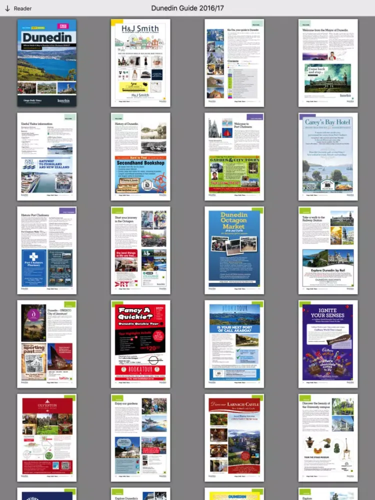 Capturas de pantalla de Dunedin Guide iPad 