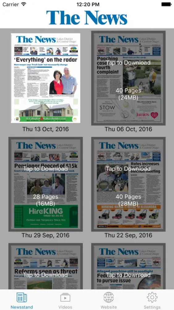 The News Screenshots