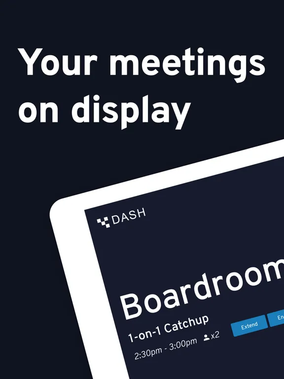Dash - meeting room display iPad  스크린샷