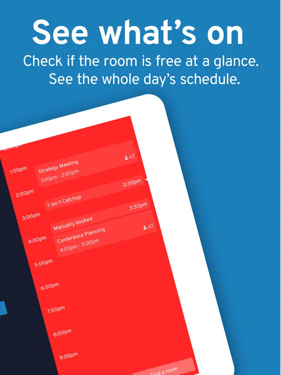 Dash - meeting room display iPad  스크린샷