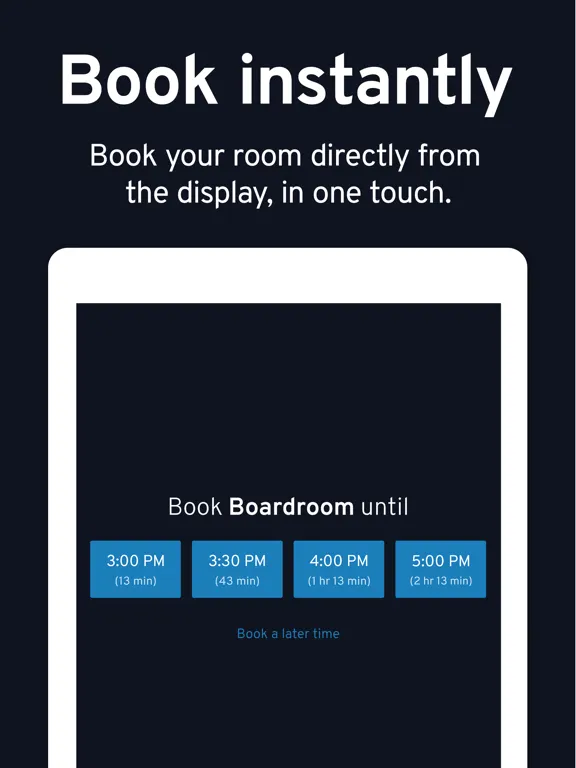Dash - meeting room display iPad  스크린샷