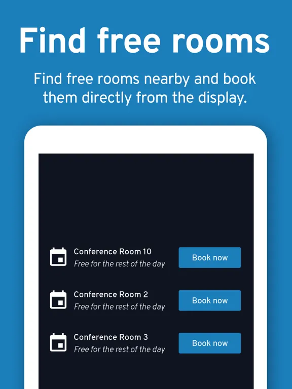 Dash - meeting room display iPad  스크린샷