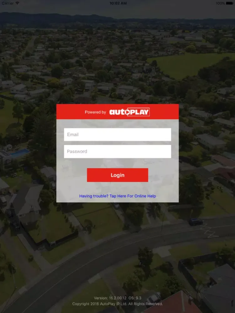 Ảnh chụp màn hình của AutoPlay Real Estate iPad 