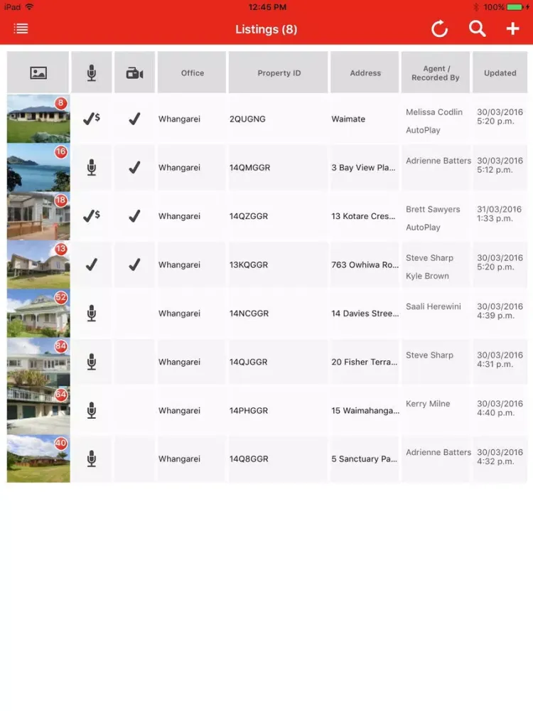 Ảnh chụp màn hình của AutoPlay Real Estate iPad 
