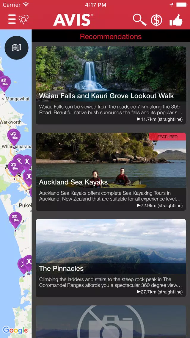 AVIS NZ Travel Ekran Görüntüleri