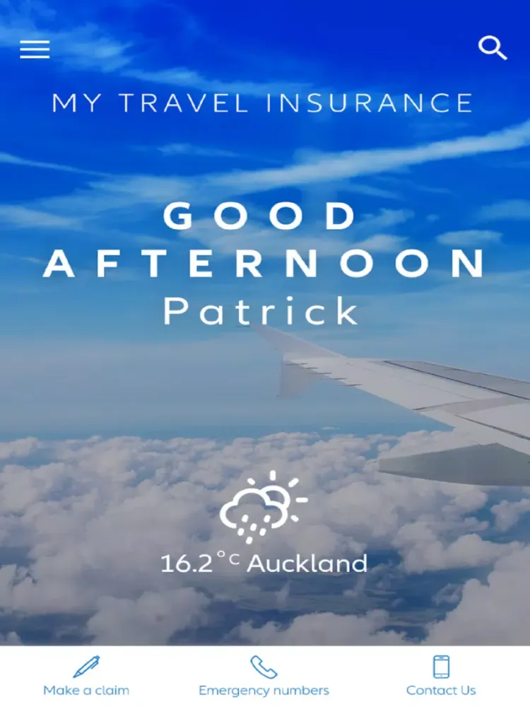 Capturas de pantalla de My Travel insurance iPad 