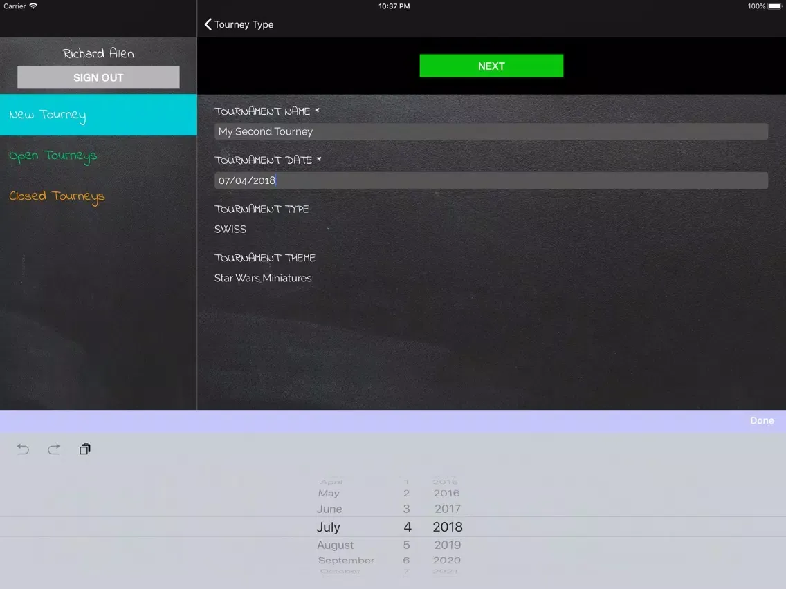 تصاویر Tourney Tracker iPad 