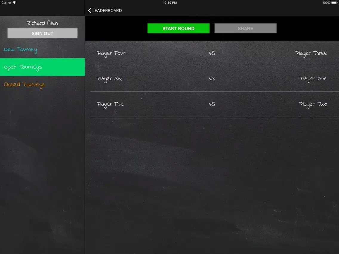 تصاویر Tourney Tracker iPad 