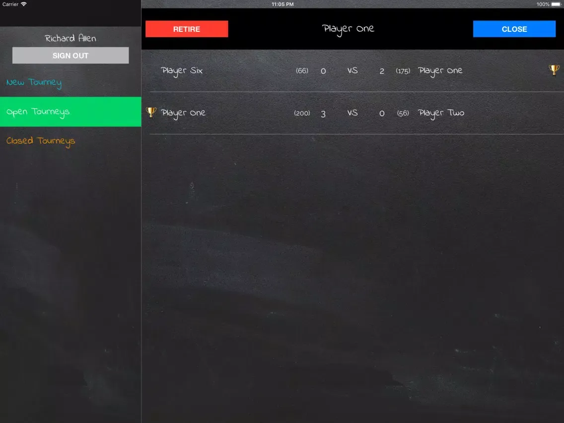 تصاویر Tourney Tracker iPad 