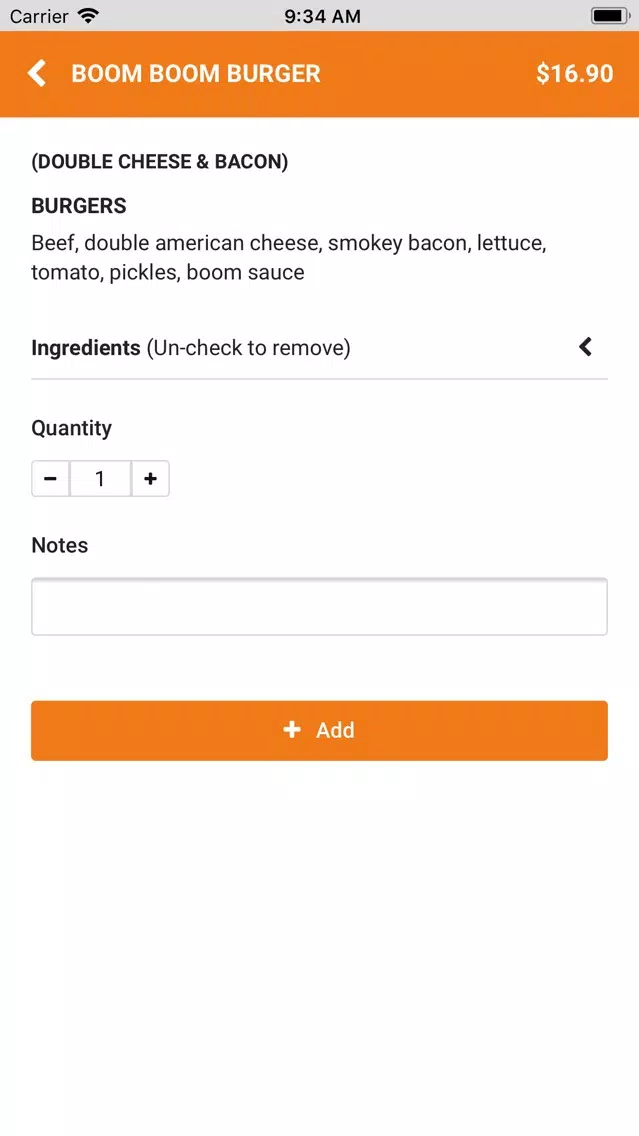 Tangkapan layar Boom Burger