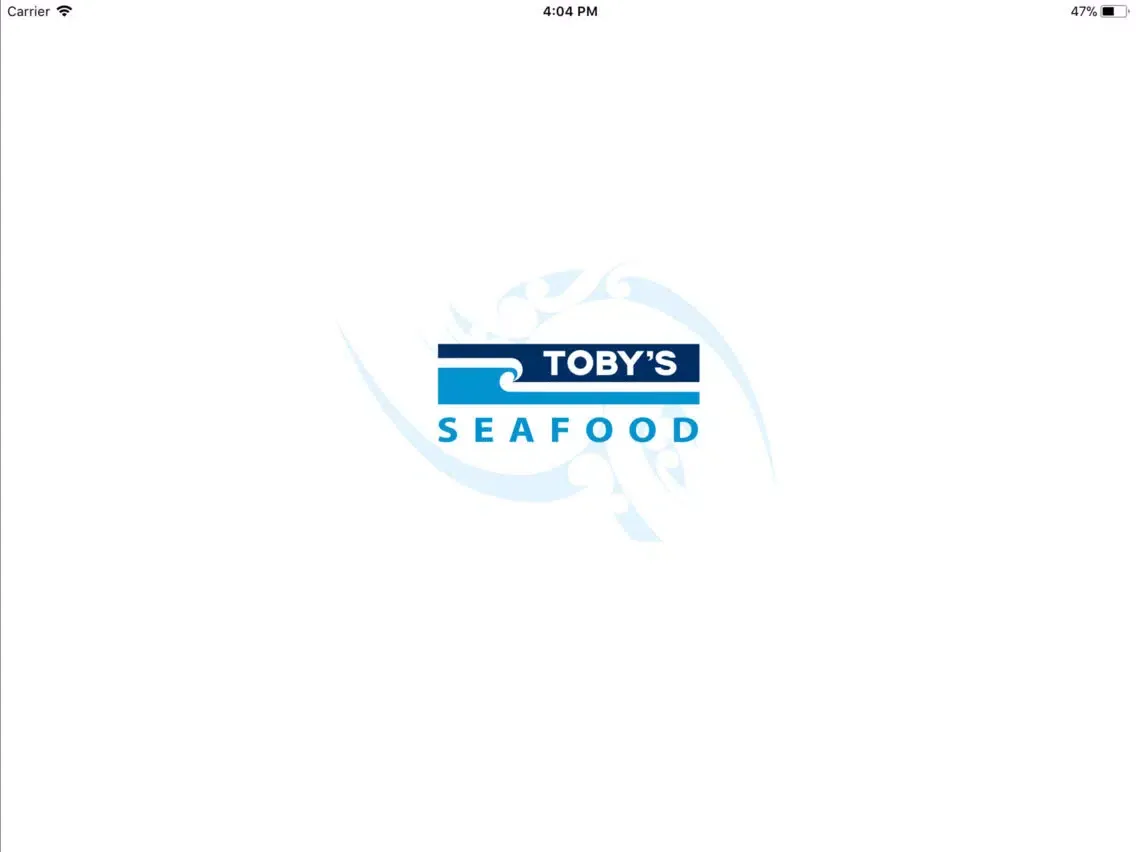 Toby's Seafood iPad  스크린샷