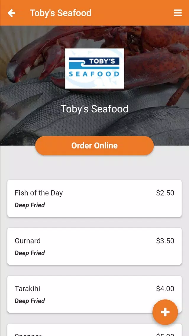 ภาพหน้าจอของ Toby's Seafood