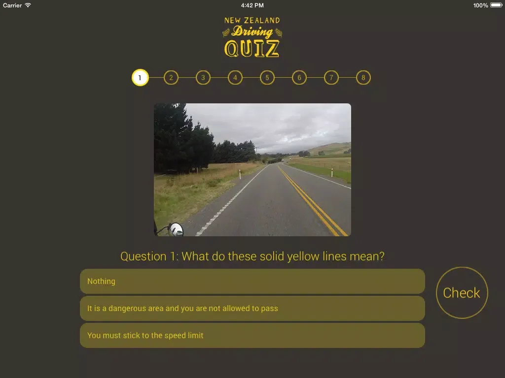 Zrzuty ekranu NZ Driving Quiz iPad 
