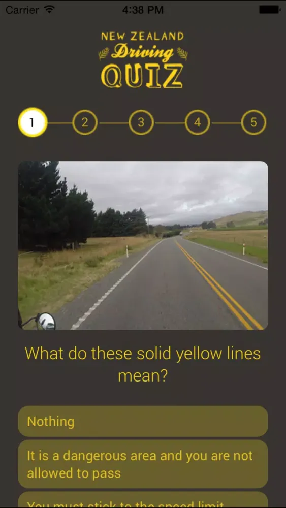 Zrzuty ekranu NZ Driving Quiz