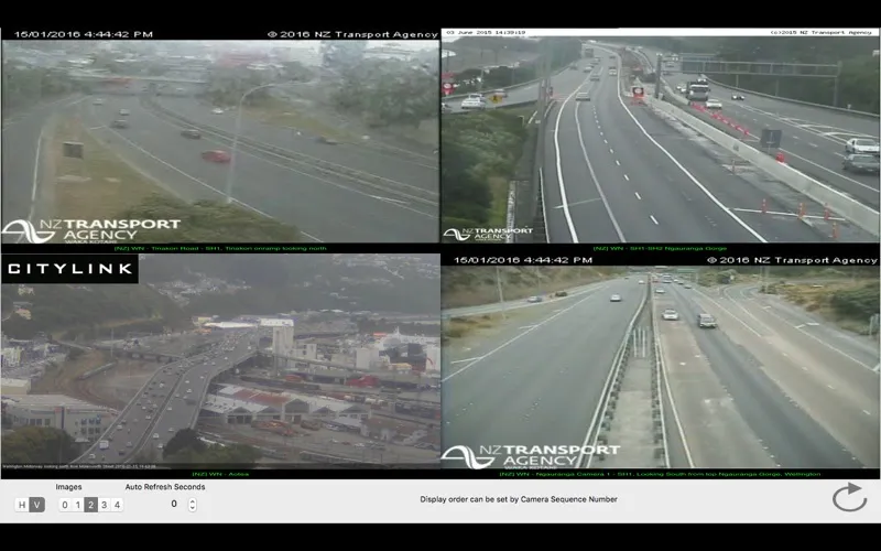 Tangkapan layar TrafficCamNZ