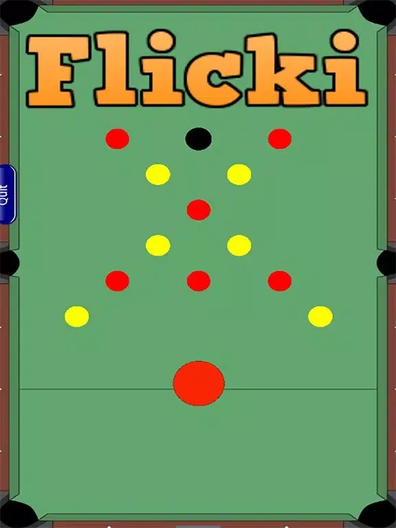 Flicki : 2 Player Pool and Carrom Style Game iPad  Screenshots