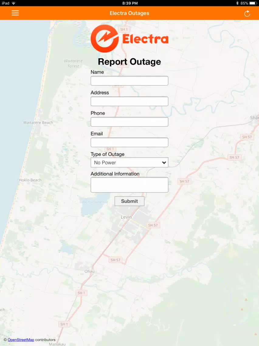 Electra Customer Outages iPad  Screenshots