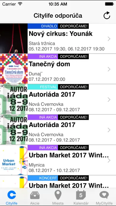 Zrzuty ekranu Citylife.sk