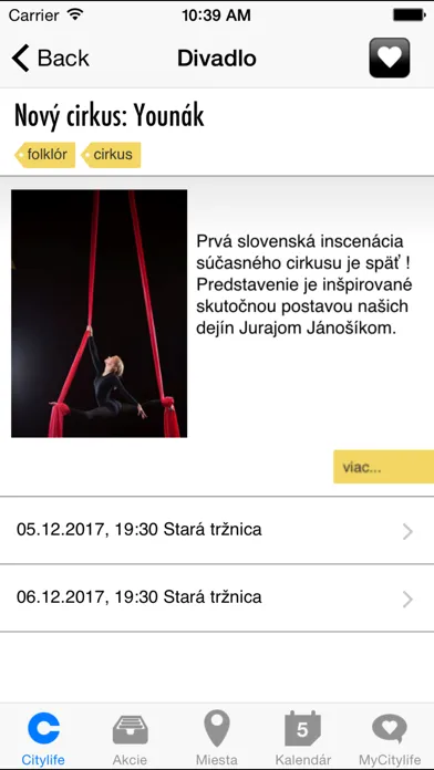 Zrzuty ekranu Citylife.sk